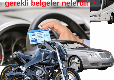 ehliyete kayıt olurken gerekli belgeler nelerdir ?